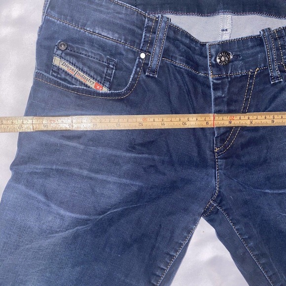 Diesel Grupee Super Slim Skinny Low Waist Wash 0818G 28 X 32 Stretch Distressed - Picture 11 of 16